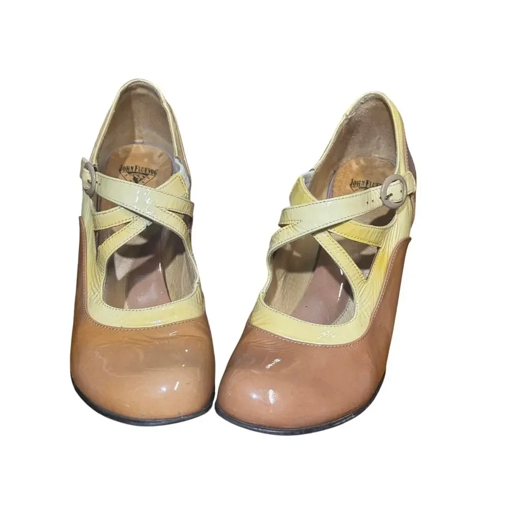 JOHN FLUEVOG BELLEVUES heels size 7.5 - Picture 2 of 8